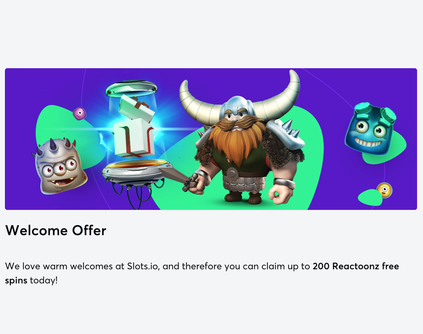 Slots.io bonus