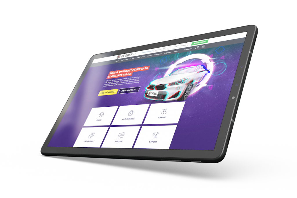 Tablet Optibet Betting