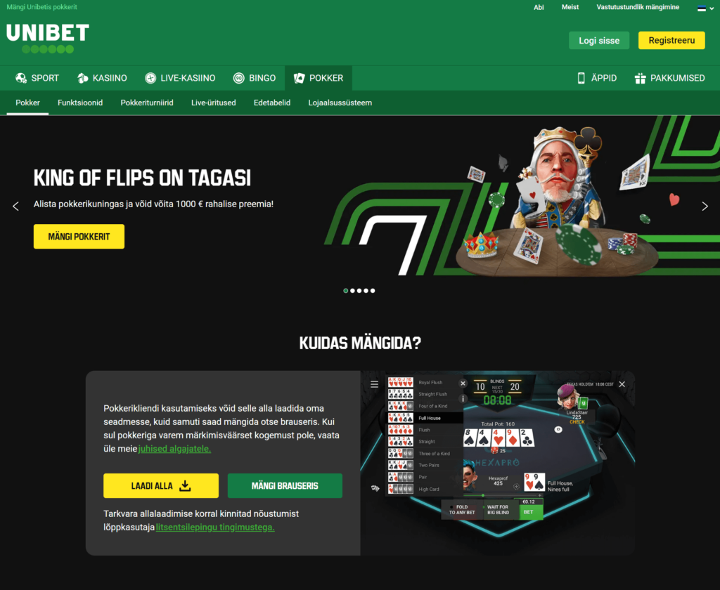 Unibet pokker