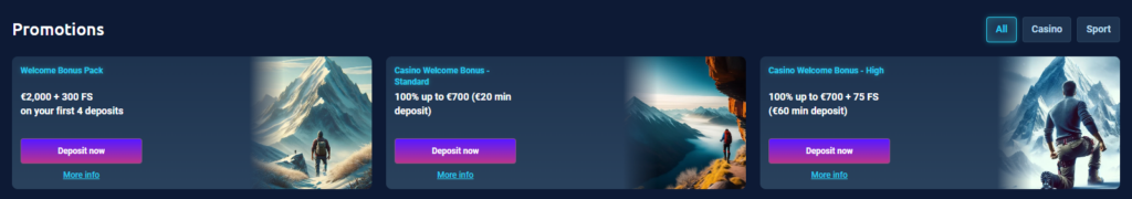 Wintopia Приветственный бонус