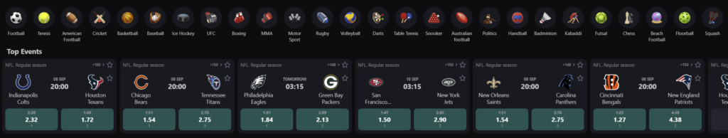 Spordiennustus, Betswap kasiino